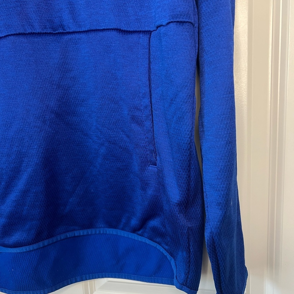 adidas Men's Royal Blue Crewneck Hoodie - Picture 3 of 7